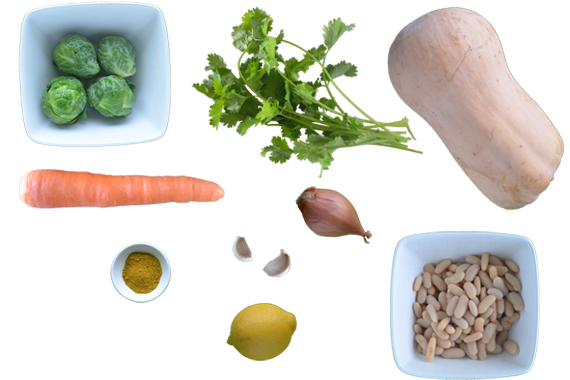 Roasted-Butternut-Pumpkin Ingredients