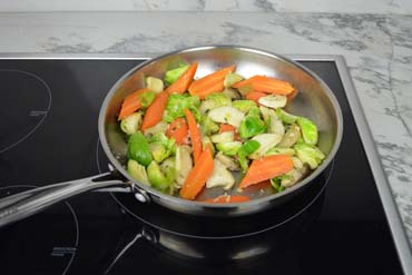 Start the vegetables: