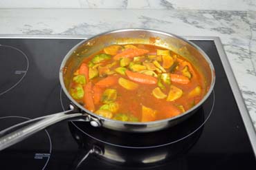 Add the liquids: