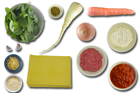 Homebaked-Beef-Ricotta-Lasagna Ingredients