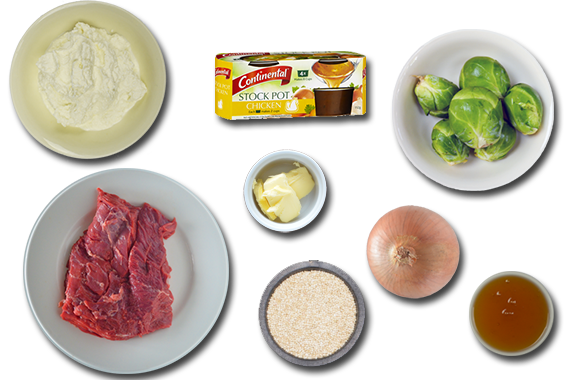 Skirt-Steak-with-Creamy-Quinoa Ingredients