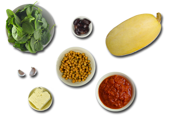 Wonderful-Spaghetti-Squash-with-Fetta Ingredients