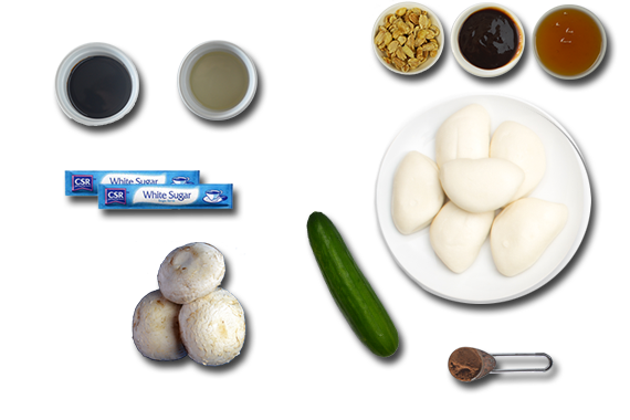 Char-Siu-Inspired-Mushroom-Buns Ingredients